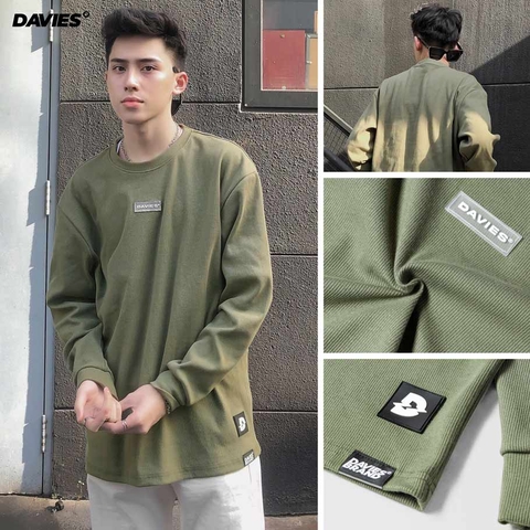 áo dài tay nam form rộng local brand Davies