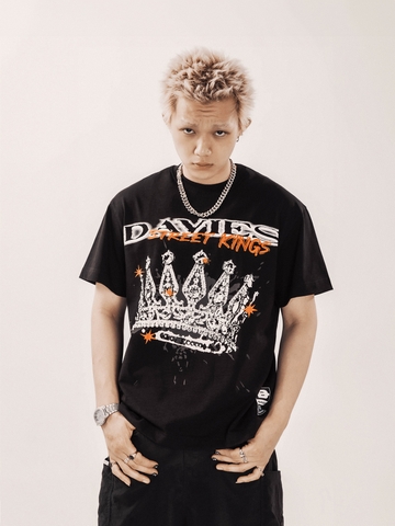 áo hiphop graffiti form rộng tay lỡ màu đen local brand davies