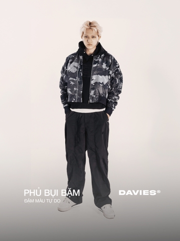 Quần ống suông đính nút bạc nam nữ DAVIES Trooper Pants