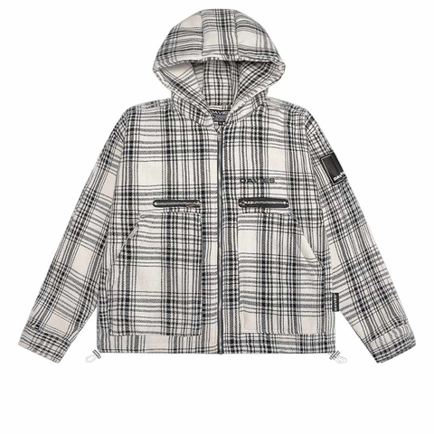 áo flannel nam nữ có mũ form rộng vải nỉ local brand Davies