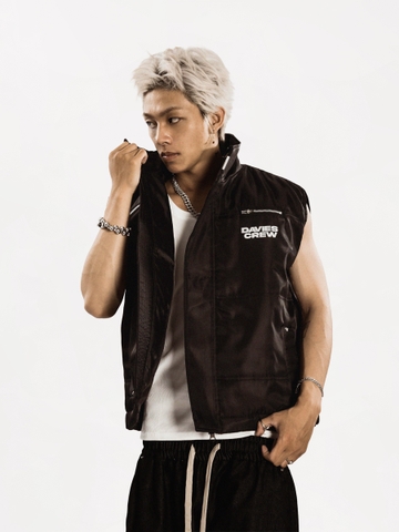 Áo khoác gile nam nữ hiphop DAVIES chần phao