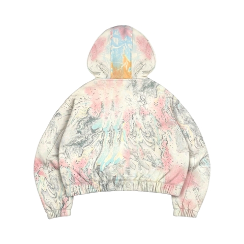 Áo khoác nỉ bông DAVIES hoạ tiếtloang màu hologram Commando Hoodie Zip