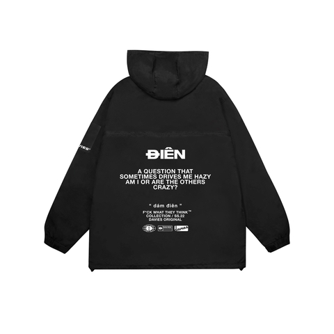 áo khoác local brand đẹp có nón màu đen
