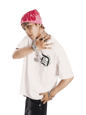 Áo phông rộng streetwear nam nữ DAVIES hình in lớn sau lưng
