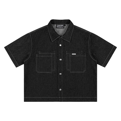 DSW DOUBLE PATCH DENIM SHIRT