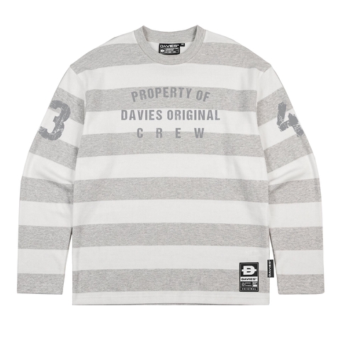 DSW STRIPED RIB LONG SLEEVE TEE