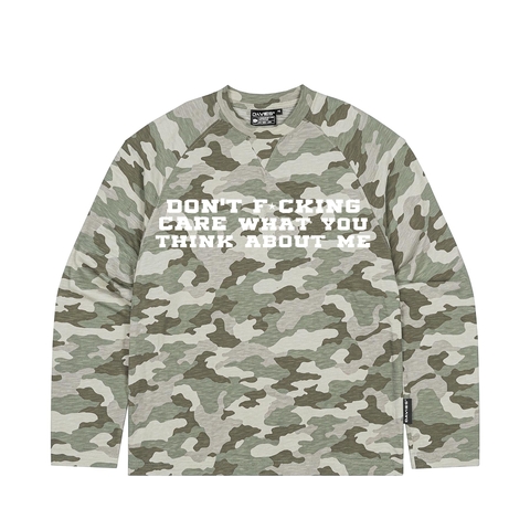 DSW TEXTURED SLUB RAGLAN LONG SLEEVE TEE - CAMO