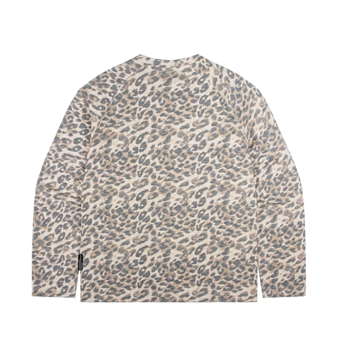 Áo phông tay dài hiphop DAVIES hoạ tiết da beo Textured Slub Tee