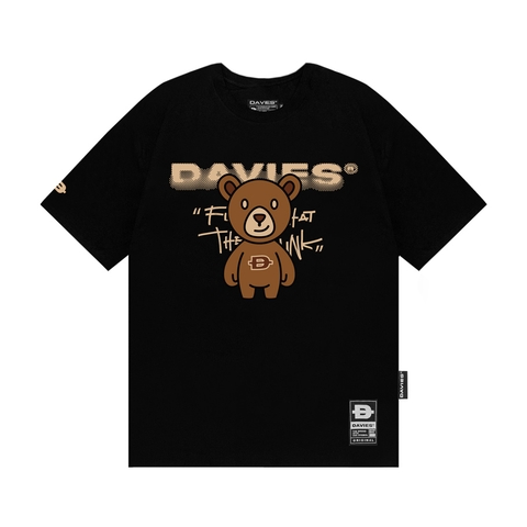 Áo thun local brand đẹp màu đen nam nữ Playful bear