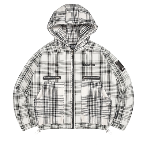 áo flannel nam nữ có mũ form rộng vải nỉ local brand Davies