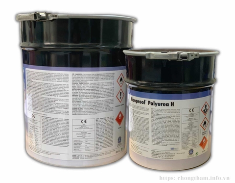 Neoproof Polyurea H thông tin sản phẩm trên vỏ thùng