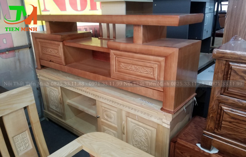 Kệ tv sồi thẳng 1m6