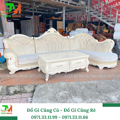 Thanh Lý Bộ sofa tân cổ điển + bàn nhập khẩu