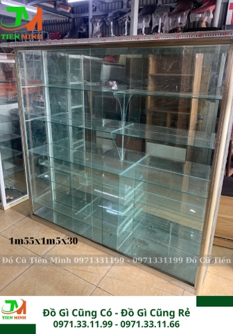 Tủ kính 1m5x30x1m5