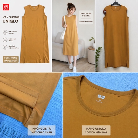 Váy xuông uniqlo cộc tay