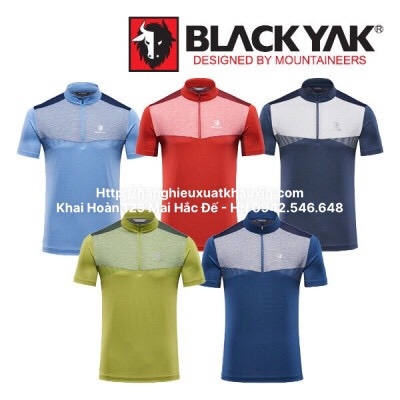 Áo Polo 1/4zip BlackYak Nam CT 1BYTSM9011SB