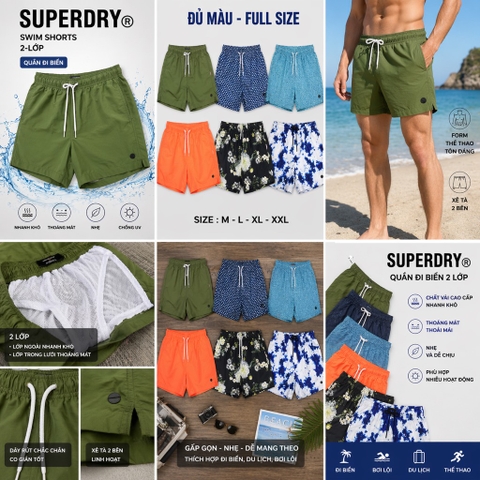 Quần short bơi Superdry Nam