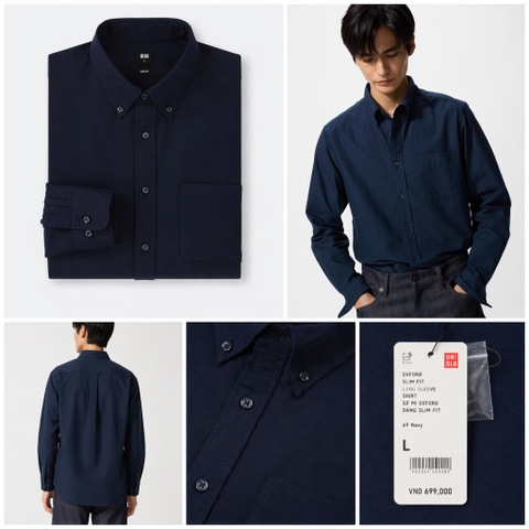 Áo sơ mi Uniqlo Oxford DT