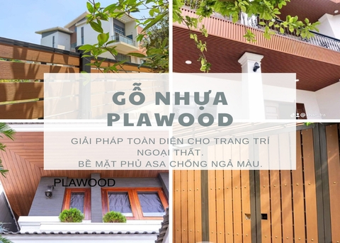 Gỗ nhựa PLAWOOD - Tương lai của vật liệu trang trí ngoài trời