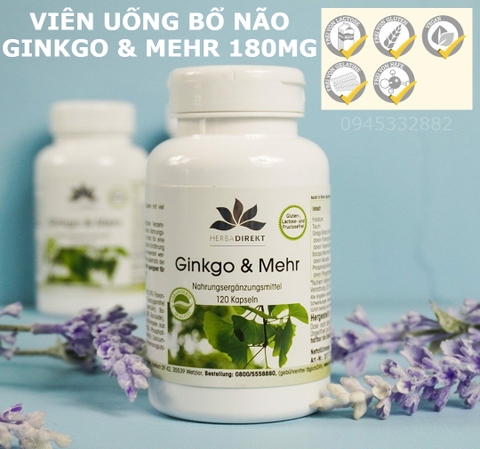 VIÊN UỐNG BỔ NÃO WARNKE GINKGO & MEHR 180mg 