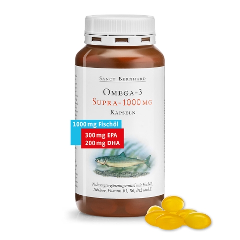 VIÊN UỐNG BỔ SUNG OMEGA – 3 SUPRA 1000mg – MADE IN GERMANY