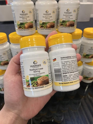 THUỐC CHỐNG ĐỘT QUỴ WARNKE NATTOKINASE 50MG - MẪU MỚI 2023