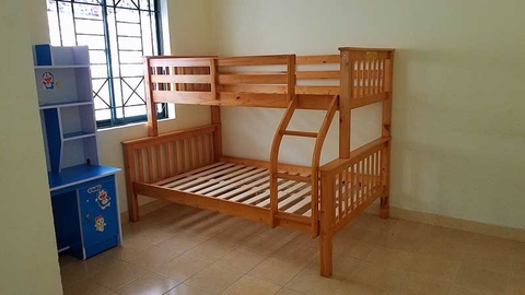 Giường gỗ 2 tầng trẻ em T161 Vàng