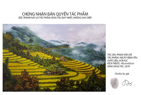 chung nhan ban quyen tranh ruong bac thang