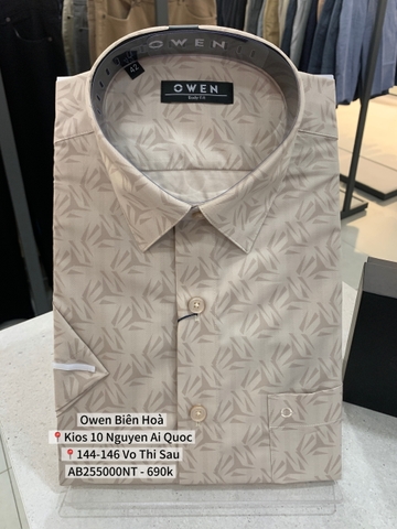 ÁO SƠ MI NGẮN TAY AB255000NT