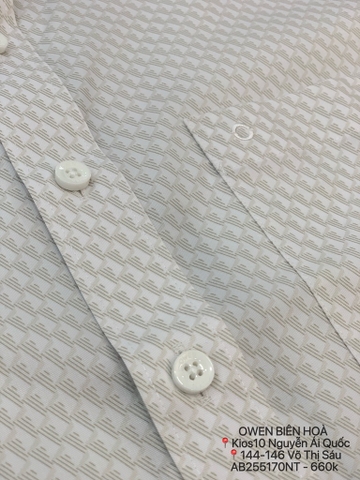 ÁO SƠ MI NGẮN TAY AB255170NT