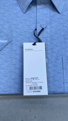 ÁO SƠ MI NGẮN TAY AB260726NT