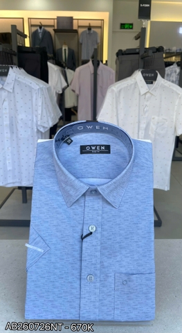 ÁO SƠ MI NGẮN TAY AB260726NT