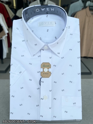 ÁO SƠ MI NGẮN TAY AB260036NT