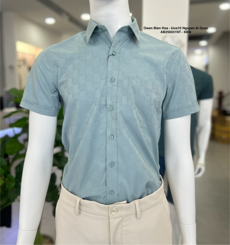 ÁO SƠ MI NGẮN TAY AB250031NT