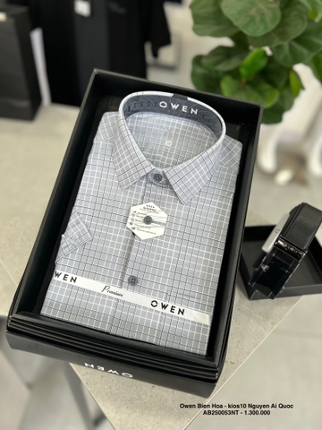 ÁO SƠ MI NGẮN TAY AB250053NT