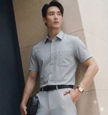 ÁO SƠ MI NGẮN TAY AB260114NT