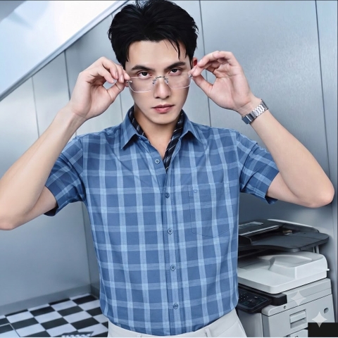 ÁO SƠ MI NGẮN TAY AB261046NT