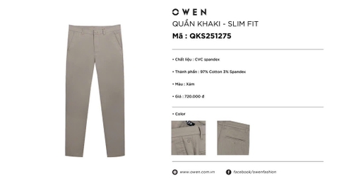 QUẦN KHAKI QKS251275