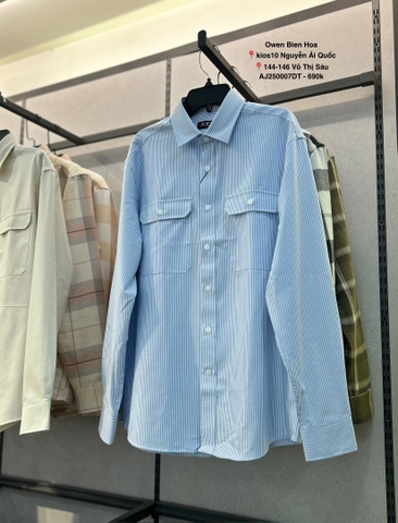 ÁO SƠ MI DÀI TAY AJ250007DT