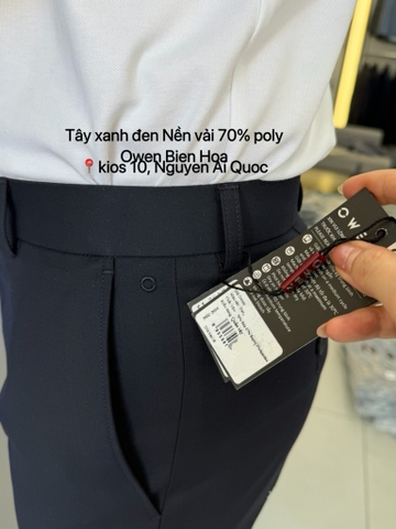 QUẦN TÂY XANH ĐEN POLY QR262103