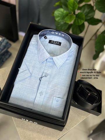 ÁO SƠ MI NGẮN TAY AB250076NT