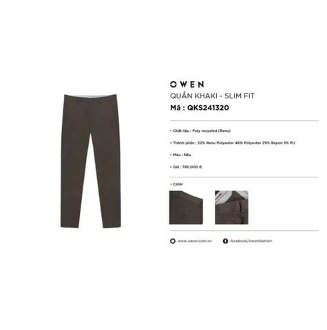 QUẦN KHAKI QKS241320