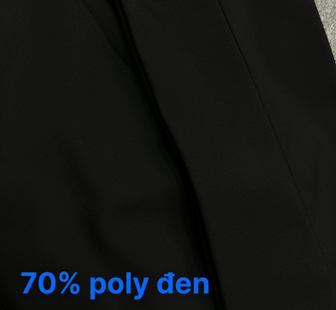 QUẦN TÂY ĐEN POLY QRT232453T