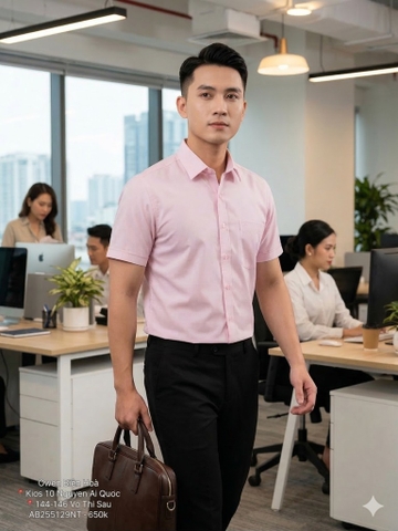 ÁO SƠ MI NGẮN TAY AB255129NT