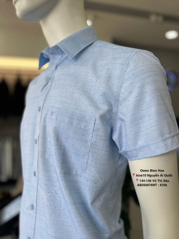 ÁO SƠ MI NGẮN TAY AB250076NT