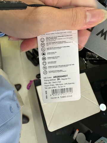 ÁO SƠ MI DÀI TAY AR260048DT