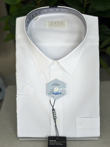 ÁO SƠ MI TRẮNG NANO CÓ TÚI DÀI TAY AR250506DT