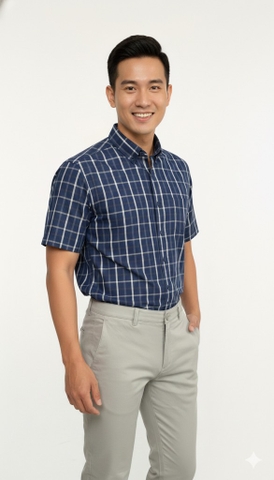 ÁO SƠ MI NGẮN TAY AB255125NT