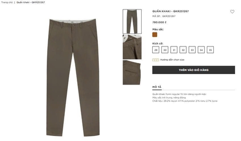 QUẦN KHAKI QKR251267