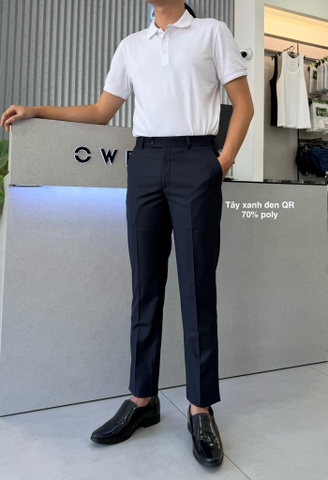 QUẦN TÂY XANH ĐEN POLY QR262103